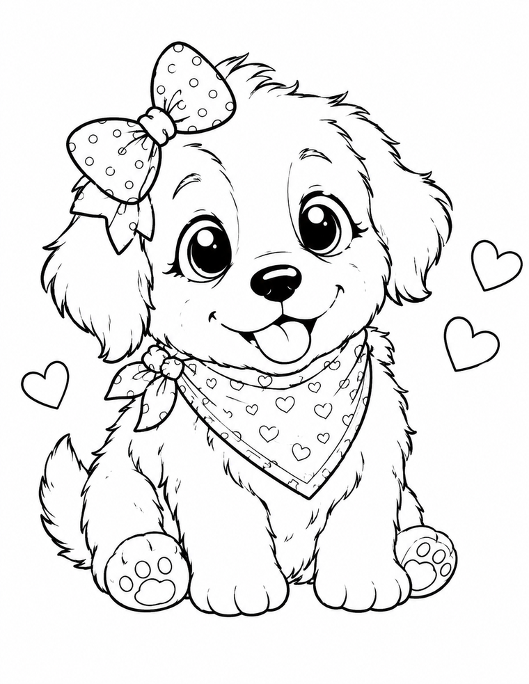 Adorable Animal Buddies coloring page