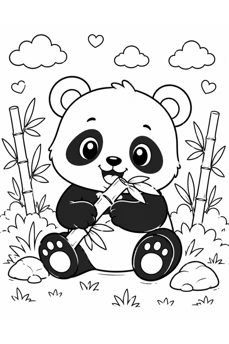 Sweet Safari Pals coloring page