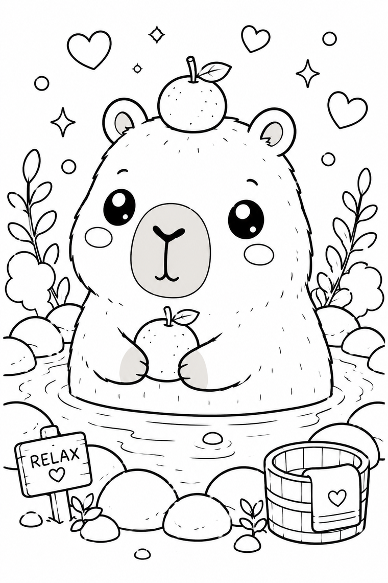 Woodland Friends coloring page