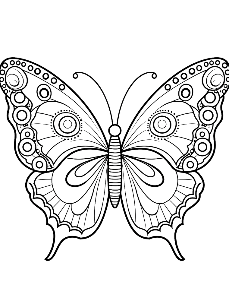 Butterfly Meadow coloring page