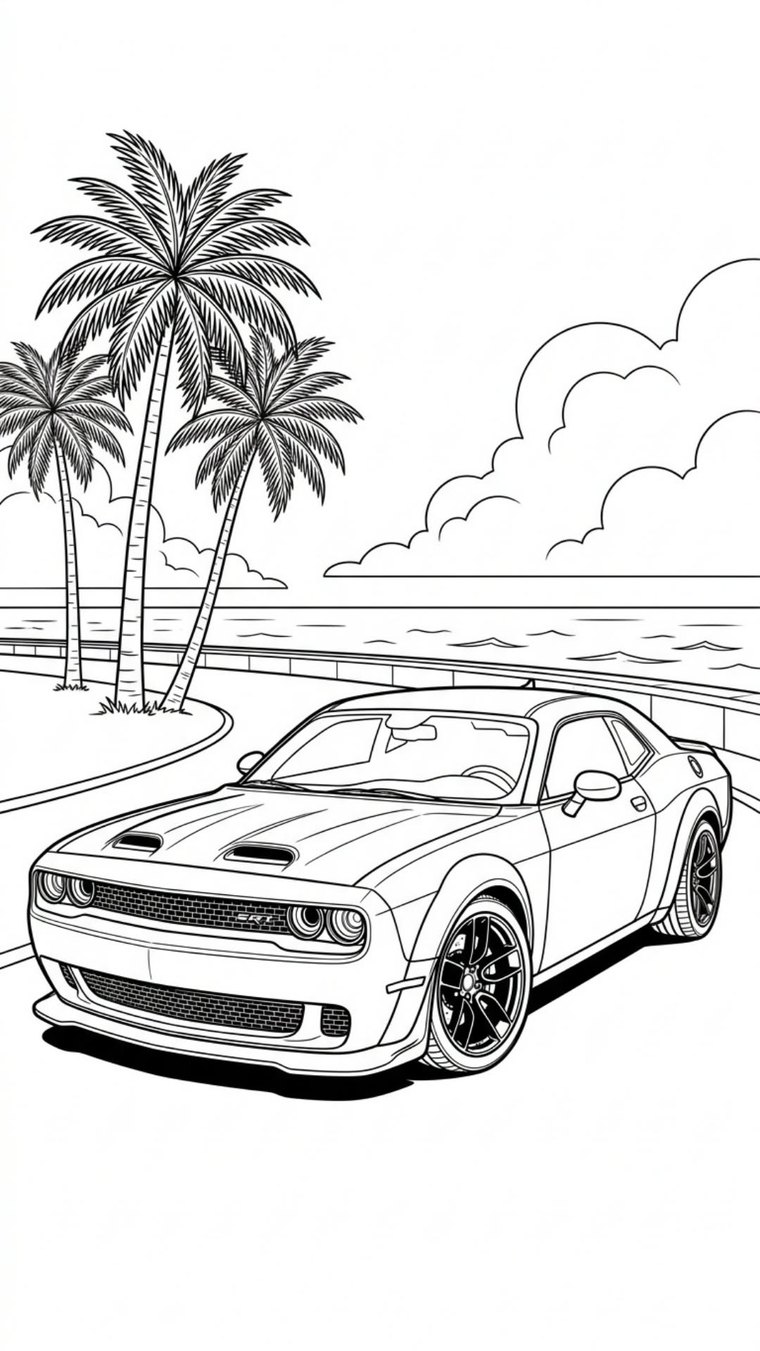 Little Roadster coloring page