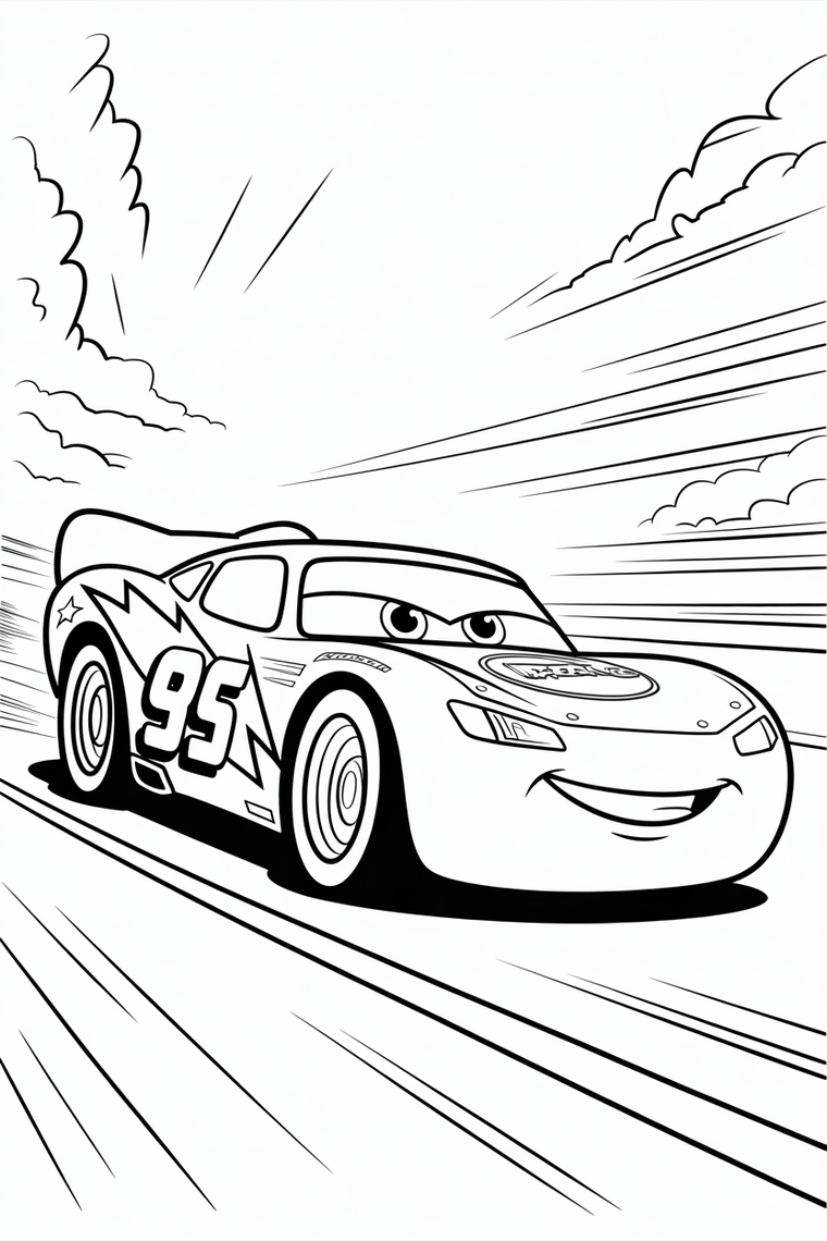 Road Trip Car coloring page