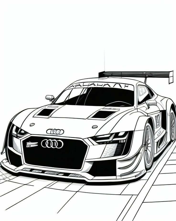 Turbo Racer coloring page