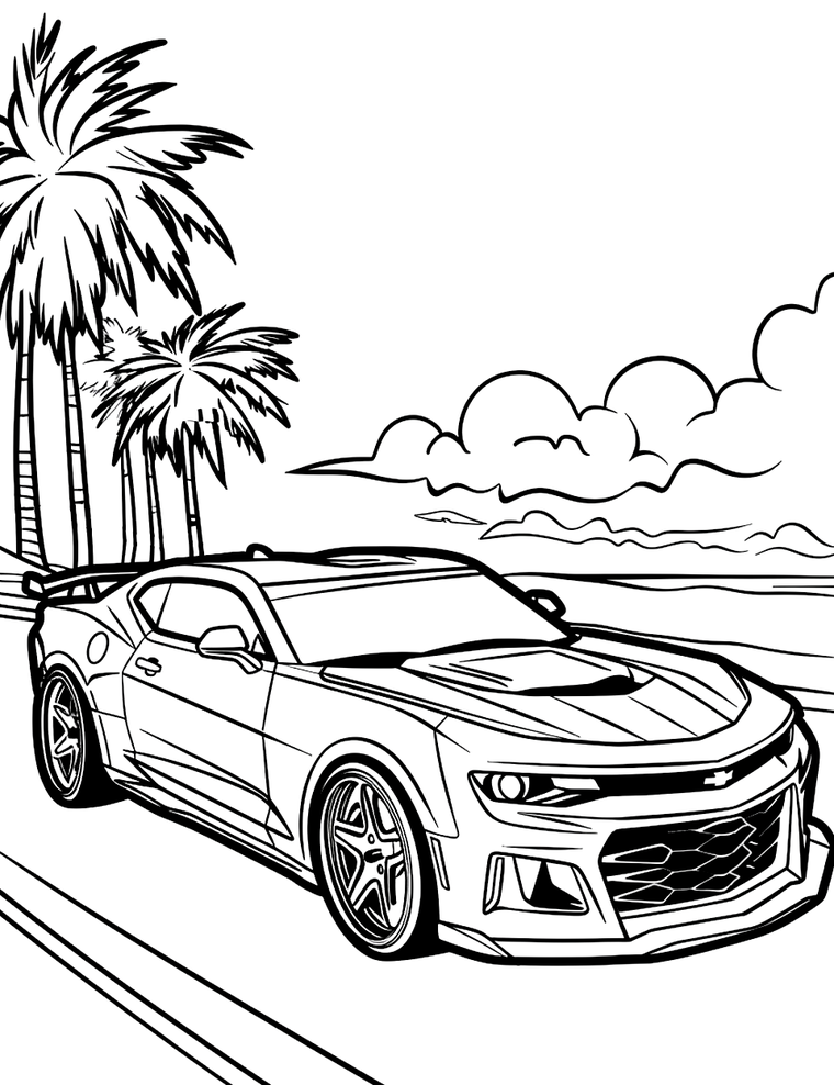Zoom-Zoom Racer coloring page