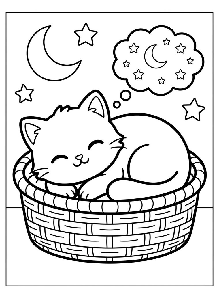 Cats coloring pages
