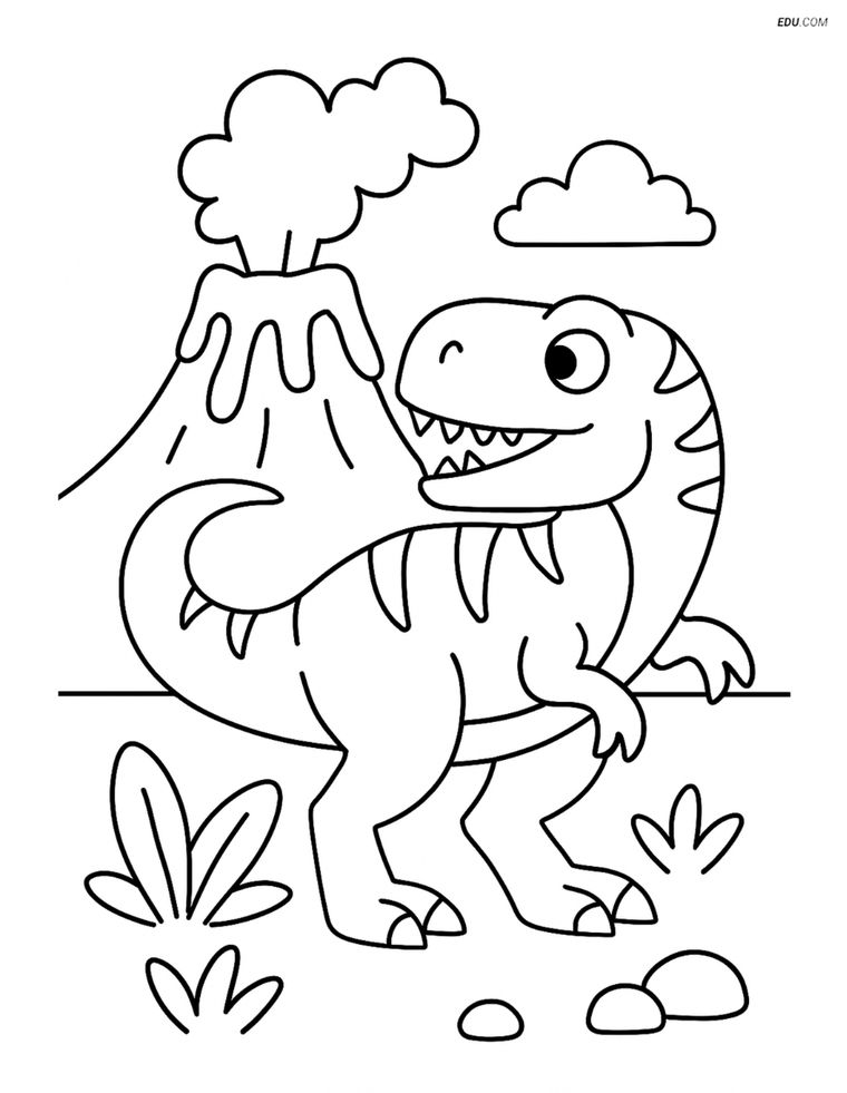 Dinosaurs coloring pages
