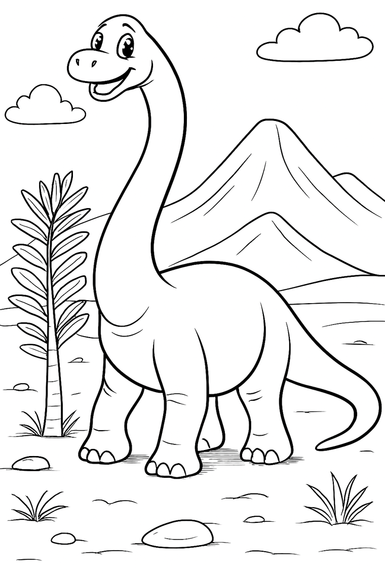 Happy Dino Day coloring page