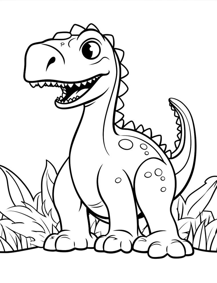 Mighty Dino Pal coloring page