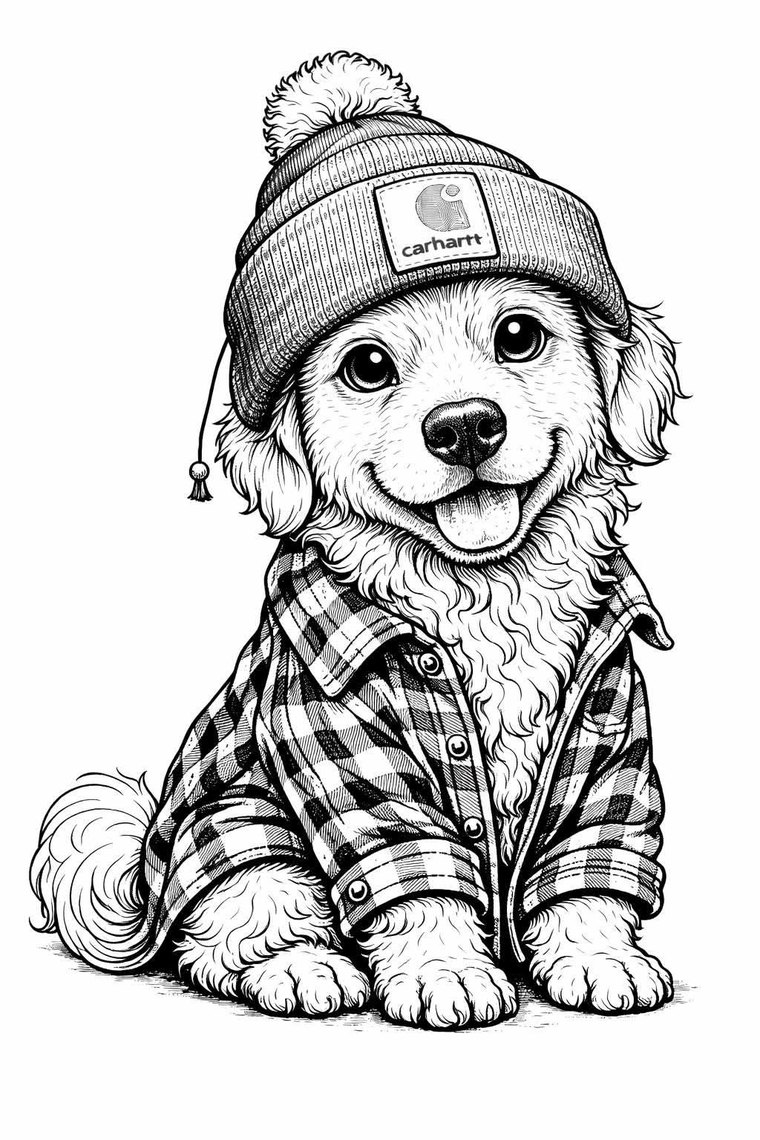 Dogs coloring pages