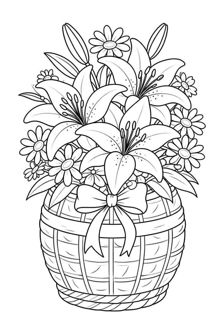 Blooming Beauty coloring page