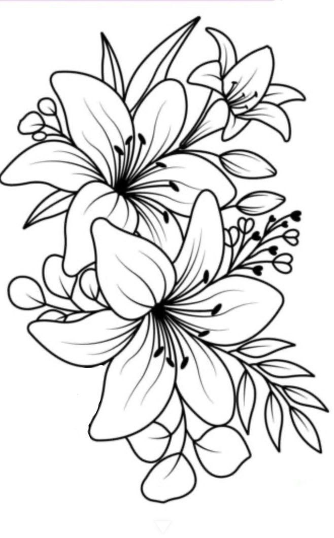 Flower Bouquet coloring page