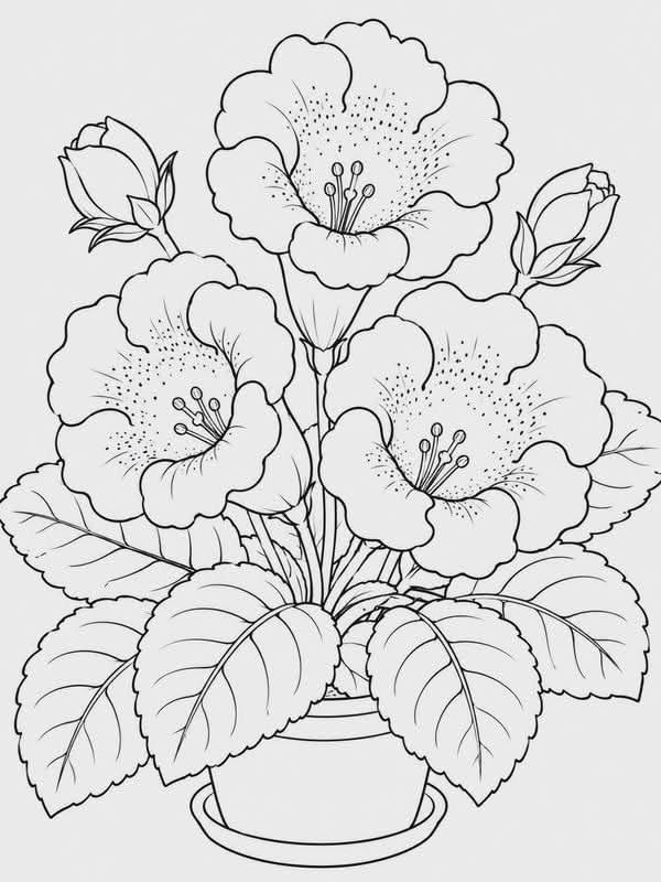 Sunny Bloom Day coloring page