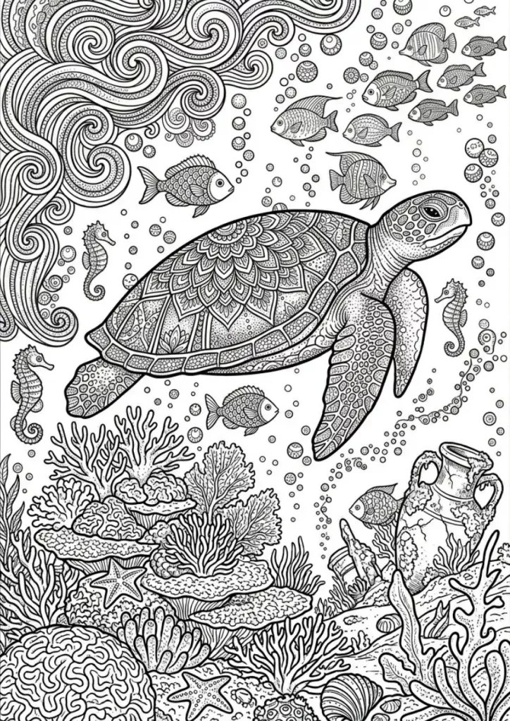 Deep Sea Adventure coloring page