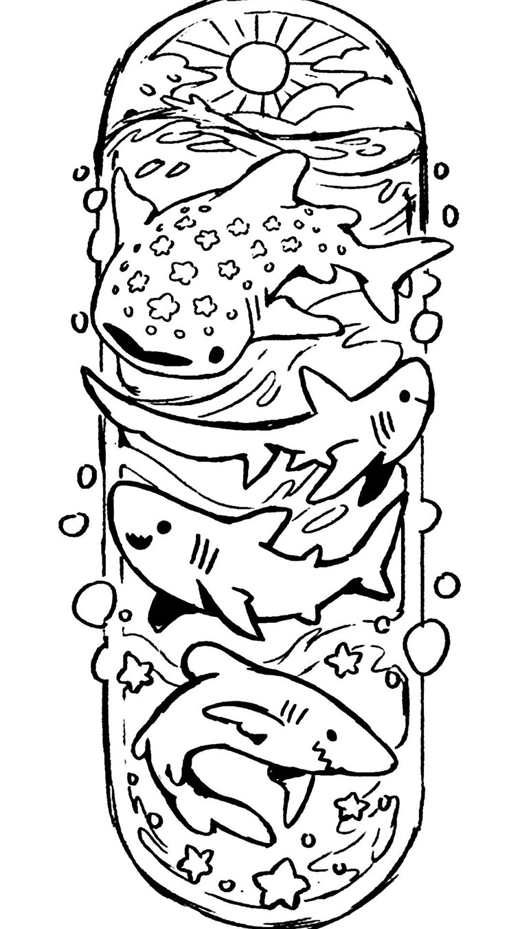 Ocean Waves coloring page