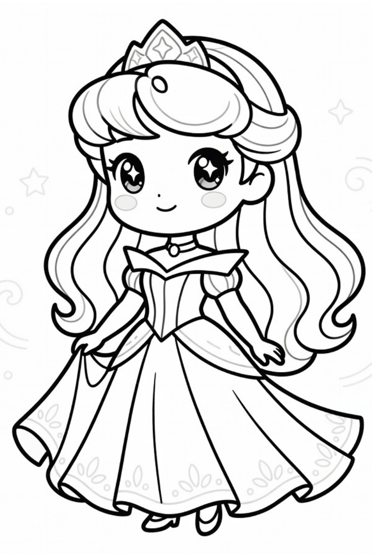 Ballroom Princess coloring page