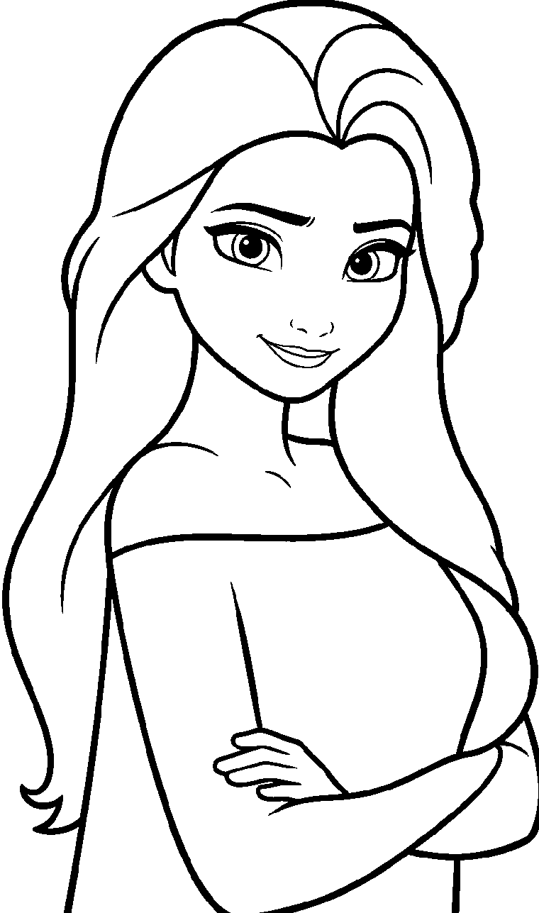 Pretty Princess Dress coloring page