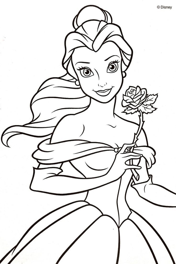Sparkling Princess coloring page